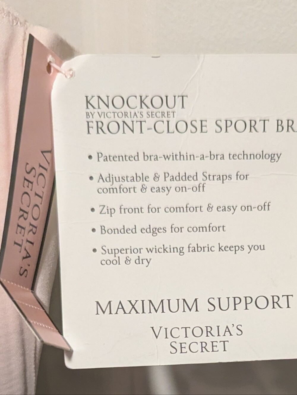 Victoria's Secret Knockout Front-closure Sportsbra - 38DD - NWT - Picture 4 of 5